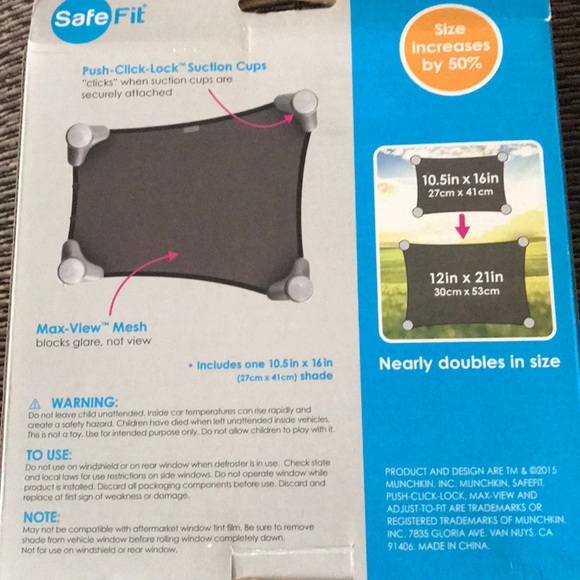 Safe Fit Sun Shade - Picture 2 of 2